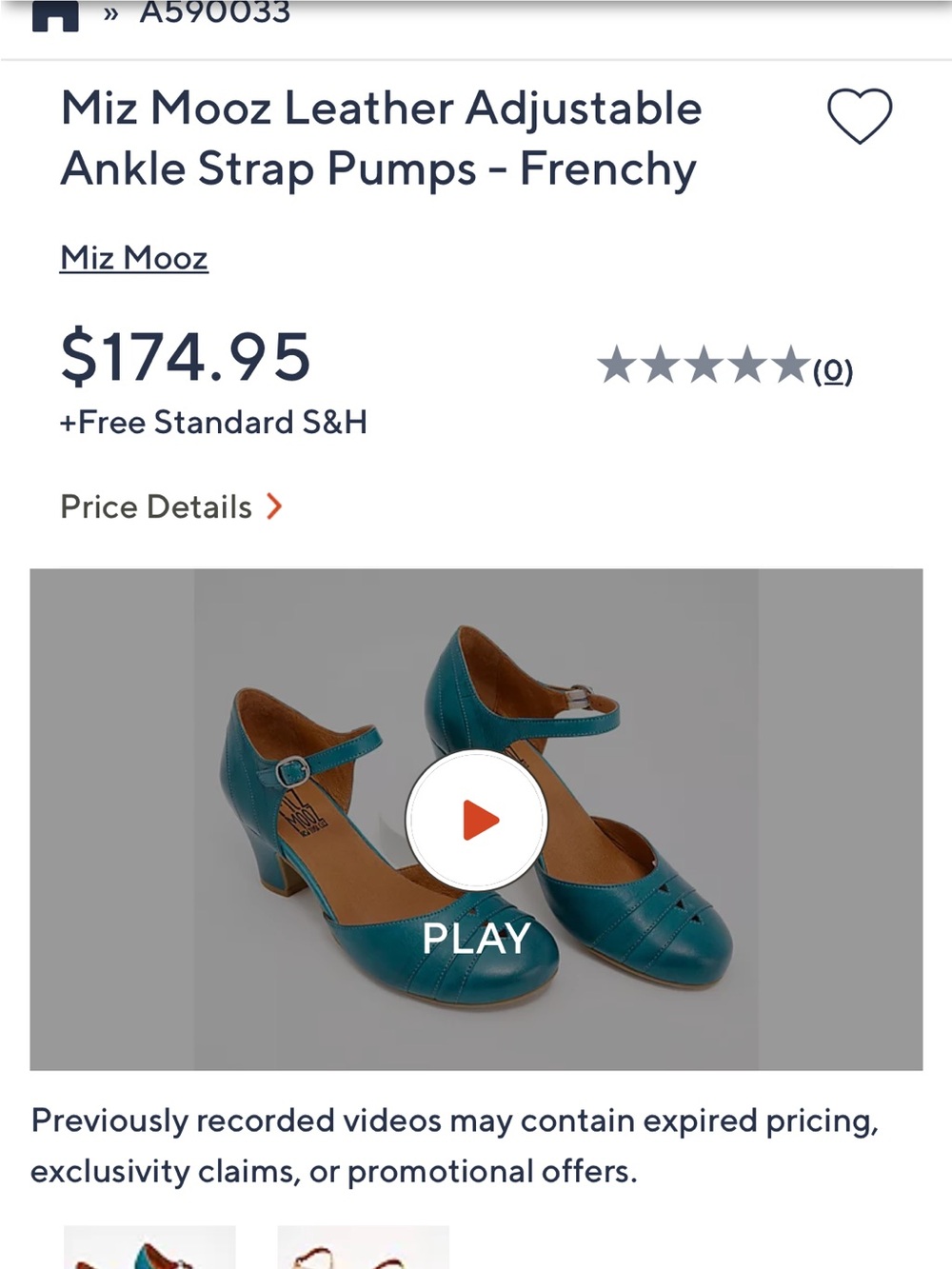 Miz Mooz Teal Green Frenchy Heels with Ankle Strap - Picture 9 of 9